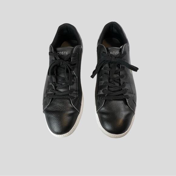 Lacoste Graduate Sneakers Size 13 Signature Crocodile Lace Up Shoes Low Top LCR3 - Picture 2 of 11